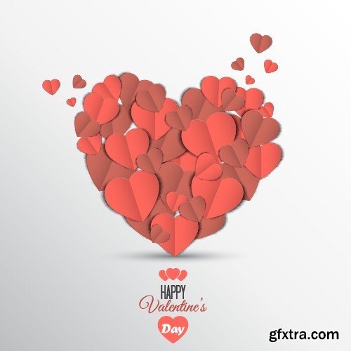 Stock Vectors - Happy Valentine's Day 6, 25xEPS