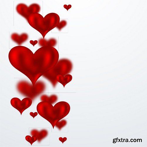 Stock Vectors - Happy Valentine's Day 6, 25xEPS