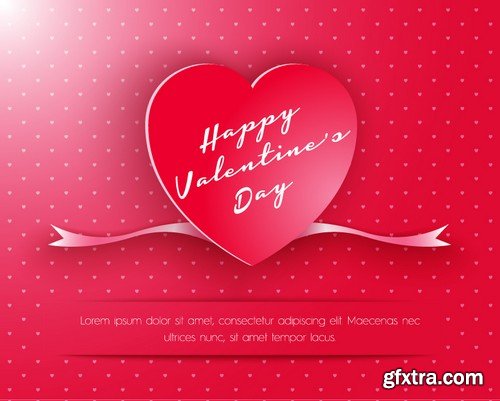 Stock Vectors - Happy Valentine's Day 6, 25xEPS