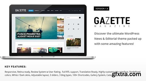 ThemeForest - Gazette Magazine v1.8 - WordPress Community Theme