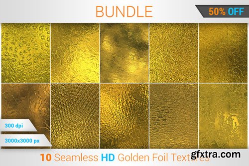 Golden Foil HD Texture Bundle (v 1) - CM 156125