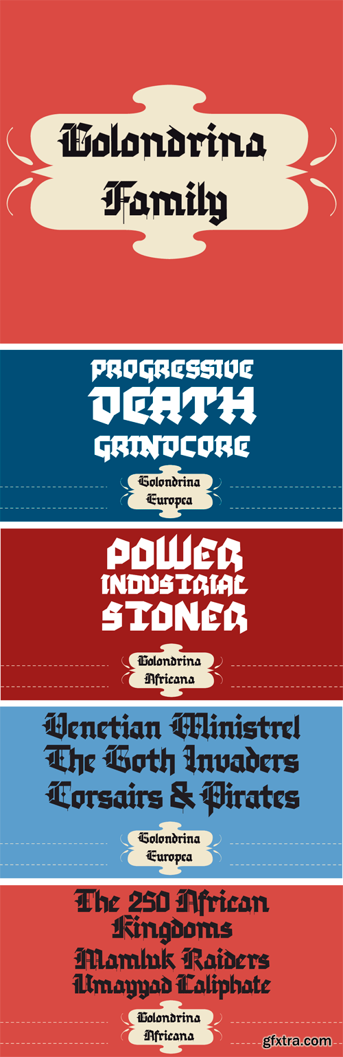 Golondrina Font Family - 2 Fonts $45