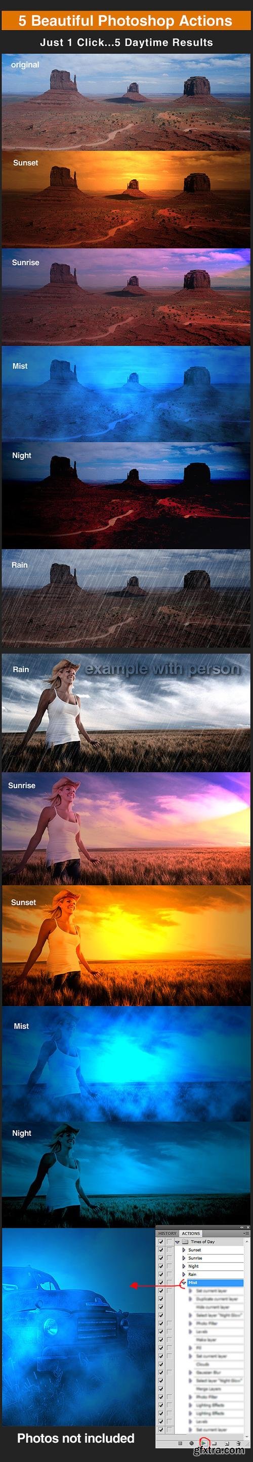 GraphicRiver - Photoshop Daytime Action Set