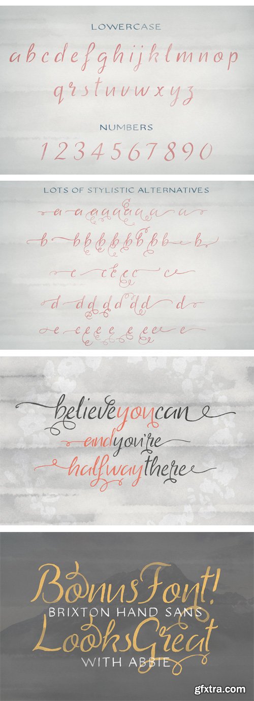 Abbie Script + Bonus Font