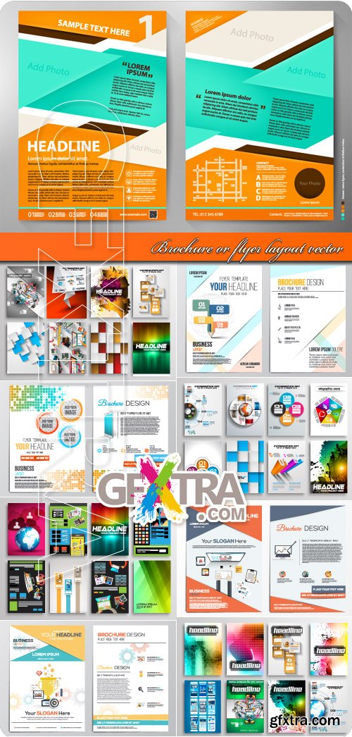 Brochure or flyer layout vector