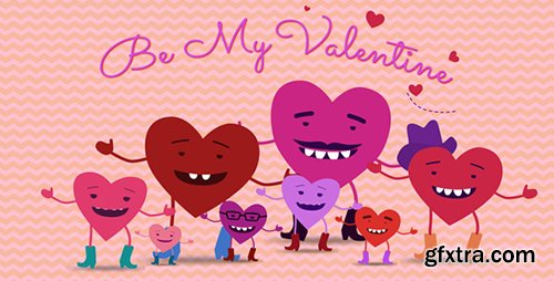 Videohive Be My Valentine Cartoon Greeting 10158349
