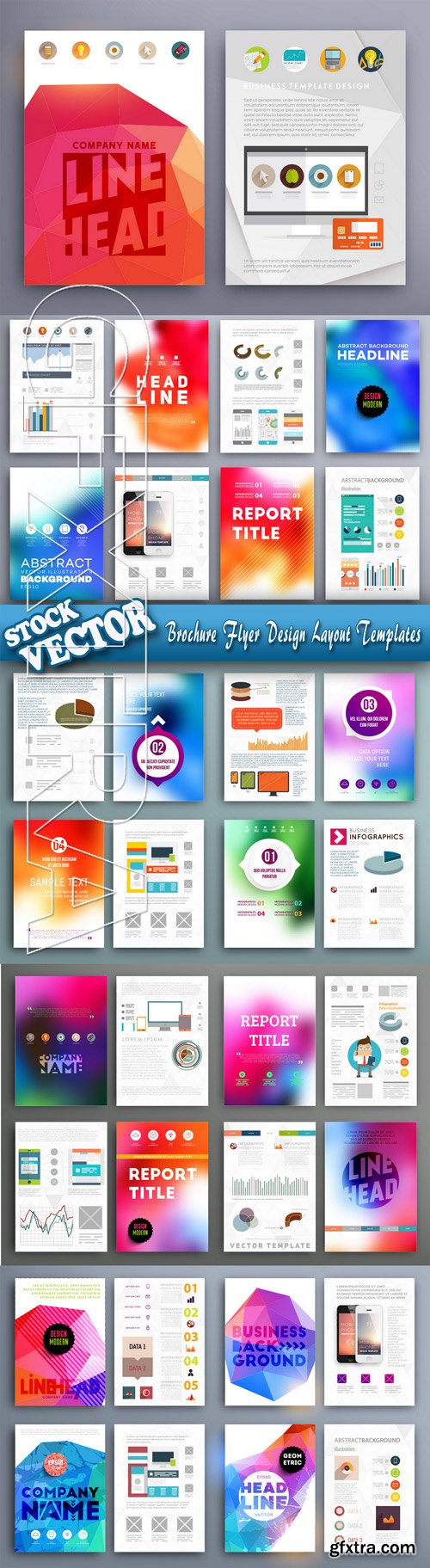 Stock Vector - Brochure Flyer Design Layout Templates