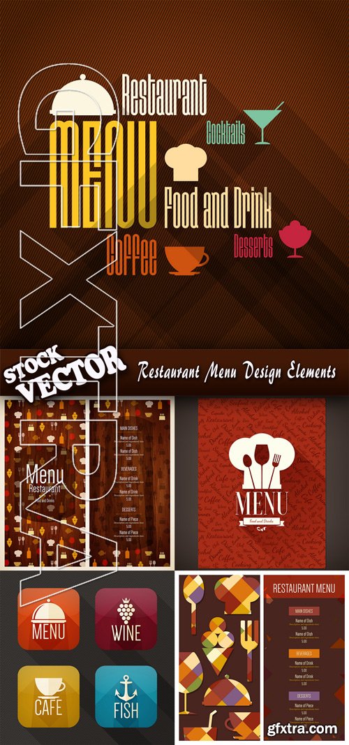 Stock Vector - Restaurant Menu Design Elements