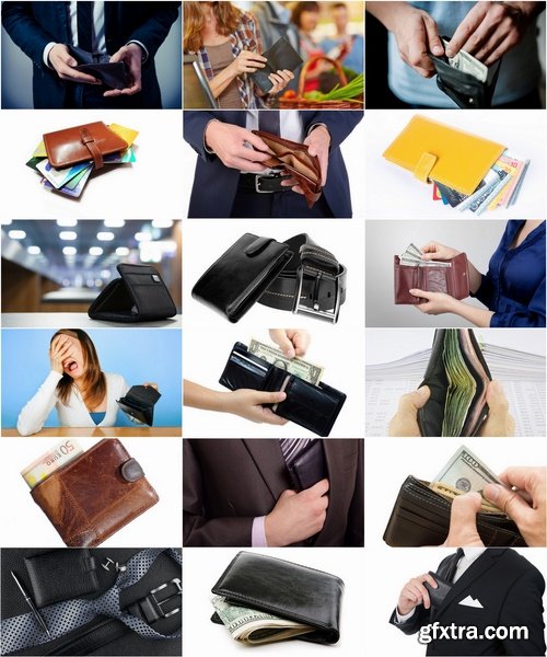 Collection of different people with purse and money 25 HQ Jpeg