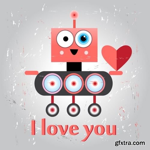 Vector - Funny Love with a Robot