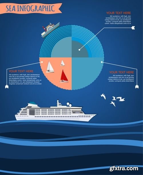 Vector - Sea Infographic