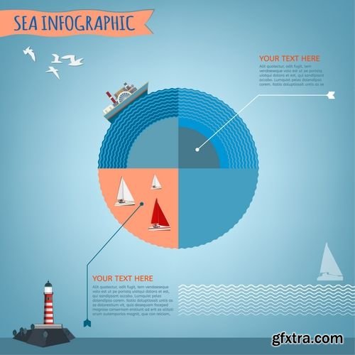 Vector - Sea Infographic