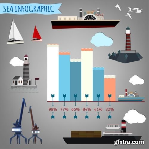 Vector - Sea Infographic