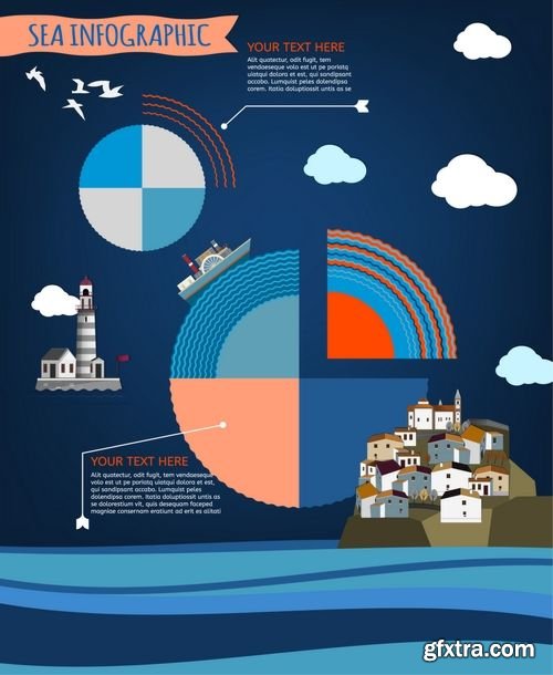 Vector - Sea Infographic