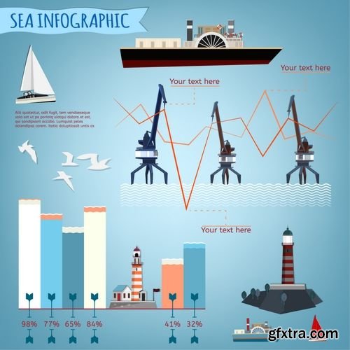 Vector - Sea Infographic