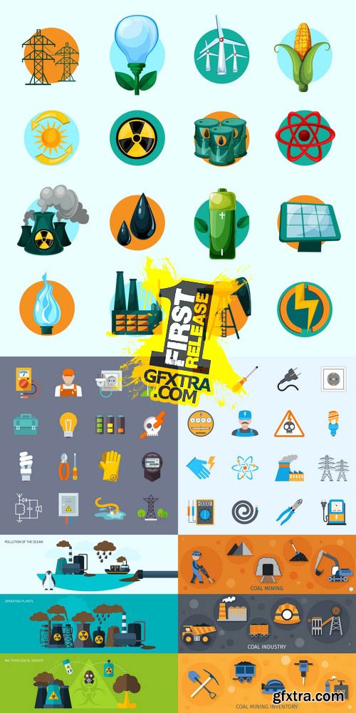 Vector - Electricity & Energy Icons