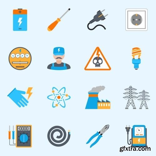 Vector - Electricity & Energy Icons