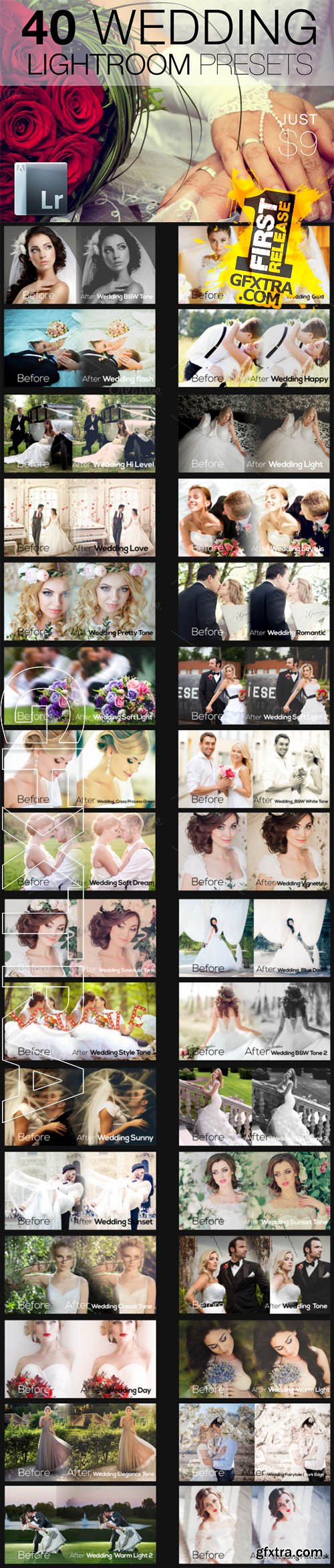 40 Wedding Lightroom Presets - CM 164214