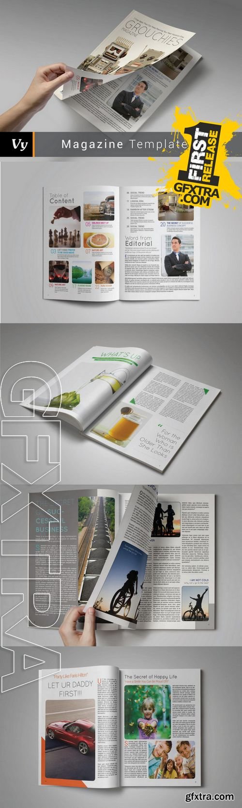 Grouchies Magazine Template - CM 160313