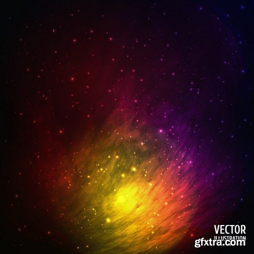 Stock Vectors - Space Background, 25xEPS