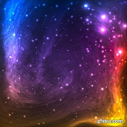 Stock Vectors - Space Background, 25xEPS