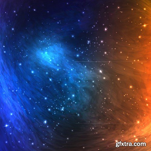 Stock Vectors - Space Background, 25xEPS