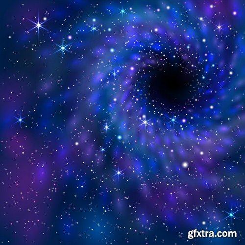 Stock Vectors - Space Background, 25xEPS