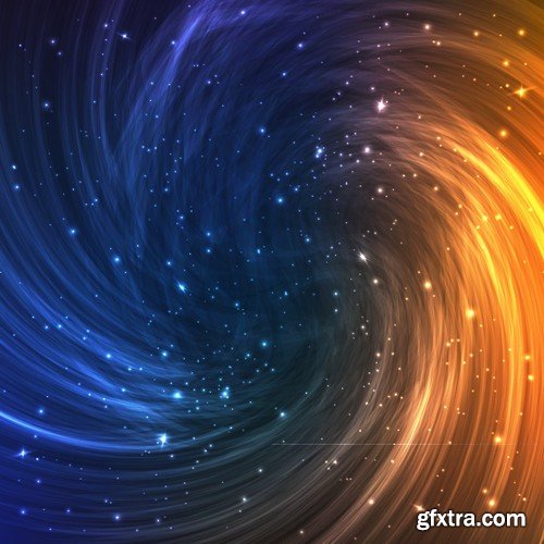 Stock Vectors - Space Background, 25xEPS