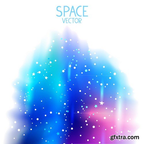 Stock Vectors - Space Background, 25xEPS