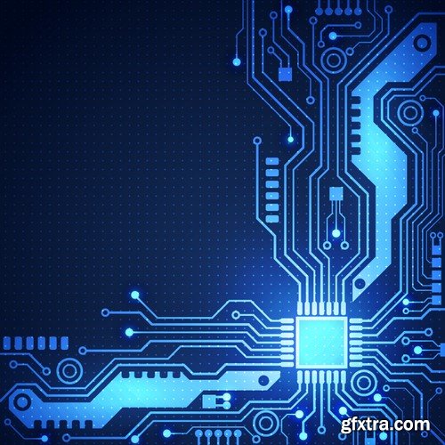 Stock Vectors - Abstract Technology background 3, 25xEPS