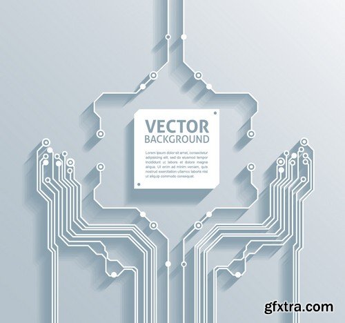 Stock Vectors - Abstract Technology background 3, 25xEPS