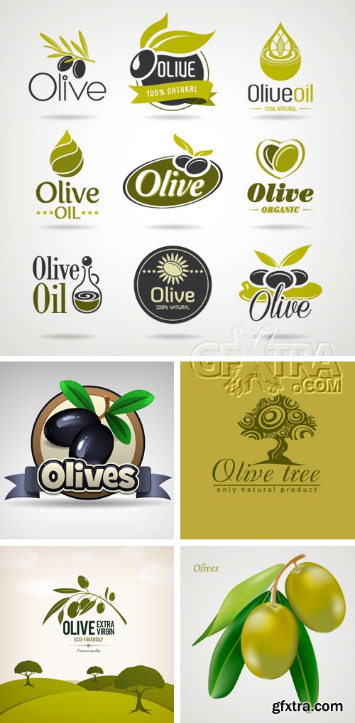 Amazing SS - Olive Oil Design 2, 25xEPS