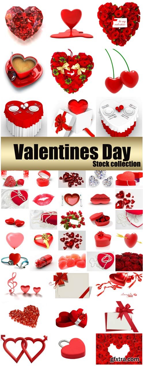 Valentine's Day, Romantic Backgrounds, Roses, Hearts #25, 65xJPG