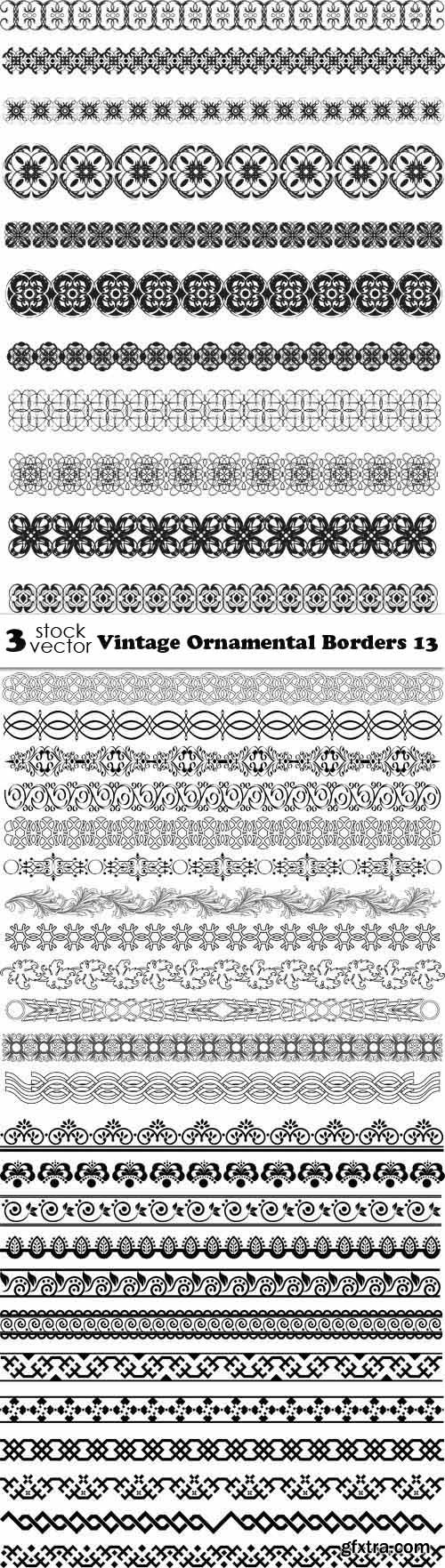 Vectors - Vintage Ornamental Borders 13