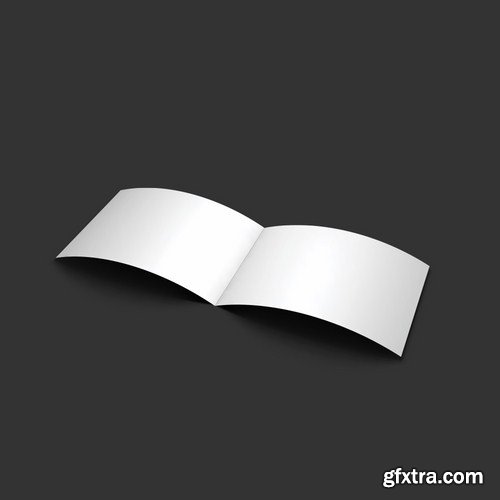 Stock Vector - Blank Book Paper Brochure Business Card Mockups, 25EPS