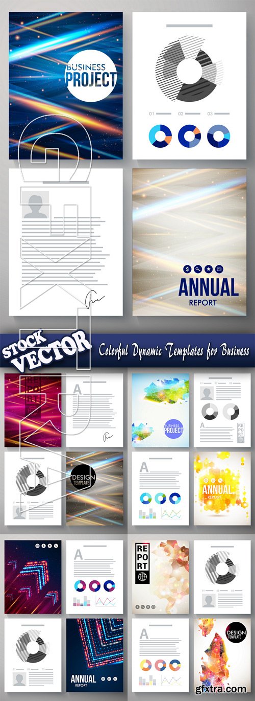 Stock Vector - Colorful Dynamic Templates for Business