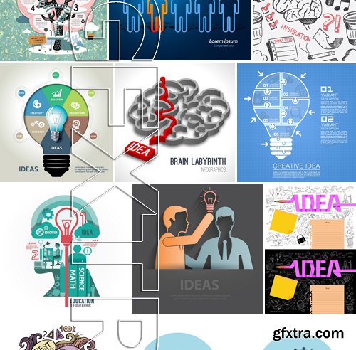 Stock Vectors - Idea 24, 25xEPS