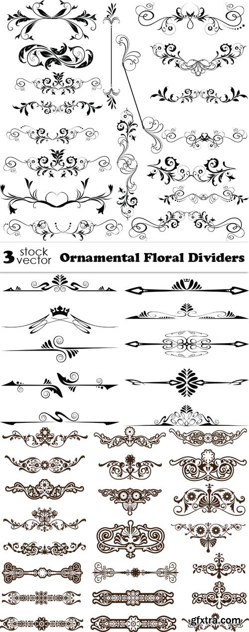 Vectors - Ornamental Floral Dividers