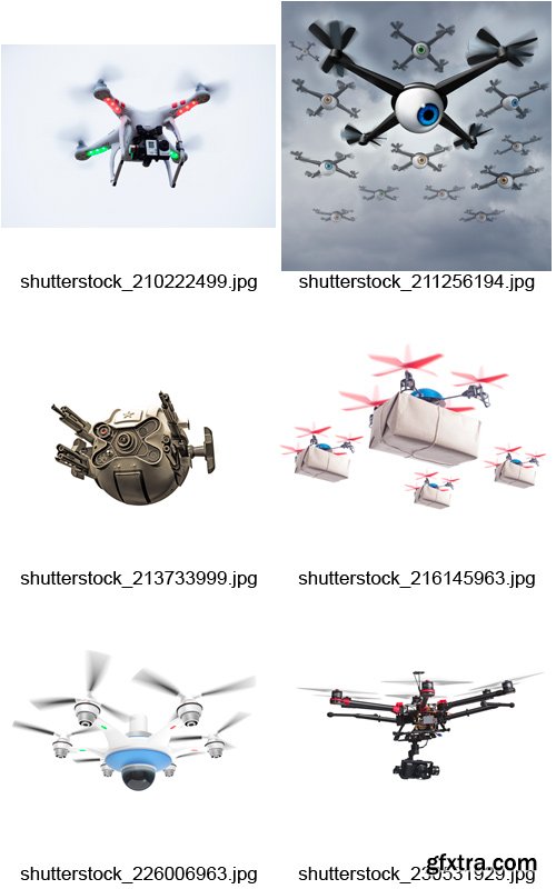 Amazing SS - Flying Drones, 25xJPGs