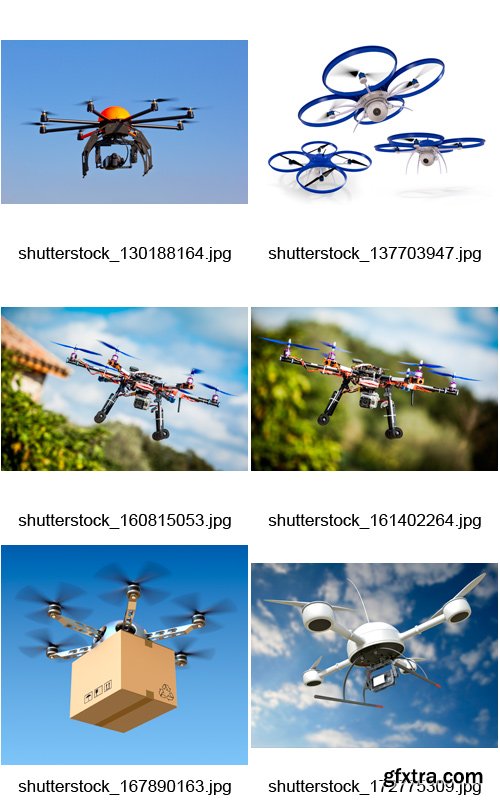 Amazing SS - Flying Drones, 25xJPGs