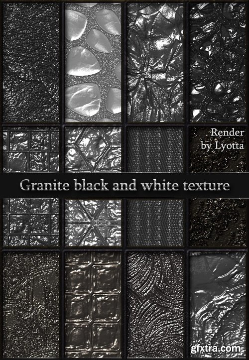 Black & White Granite Textures