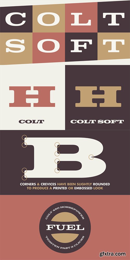 Colt Soft Font Family - 6 Font $114