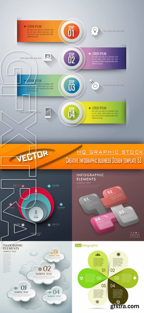 Stock Vector - Creative Infographic business Design template 53