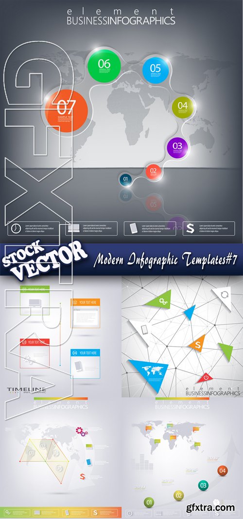 Stock Vector - Modern Infographic Templates#7