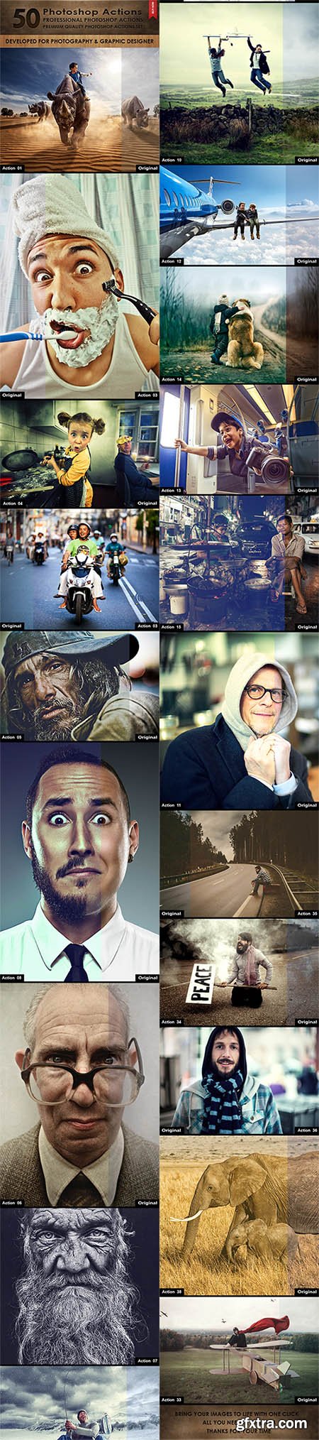 GraphicRiver 50 Photoshop Actions 10114086