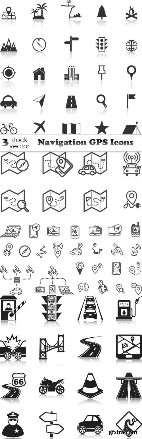 Vectors - Navigation GPS Icons