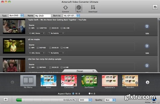 Aimersoft Video Converter Ultimate 4.4.0 (Mac OS X)