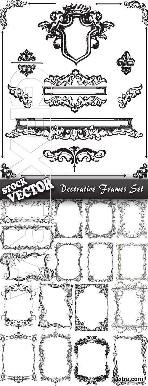 Stock Vector - Decorative Frames Set