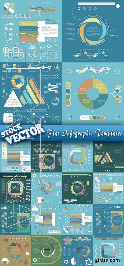 Stock Vector - Flat Infographic Templates