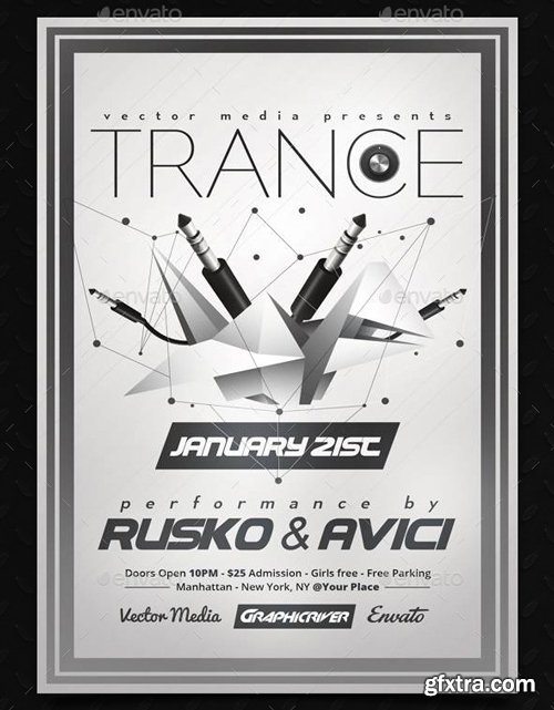 GraphicRiver - Trance Flyers Bundle 10190823